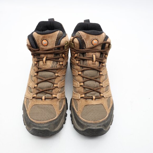 Merrell Moab 3 Mid Vibram Waterproof Boots Men’s Size 10 Brown Leather J035839 - Picture 2 of 9